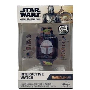 NIB Disney+ Star Wars New Mandalorian Interactive Touch Screen Watch